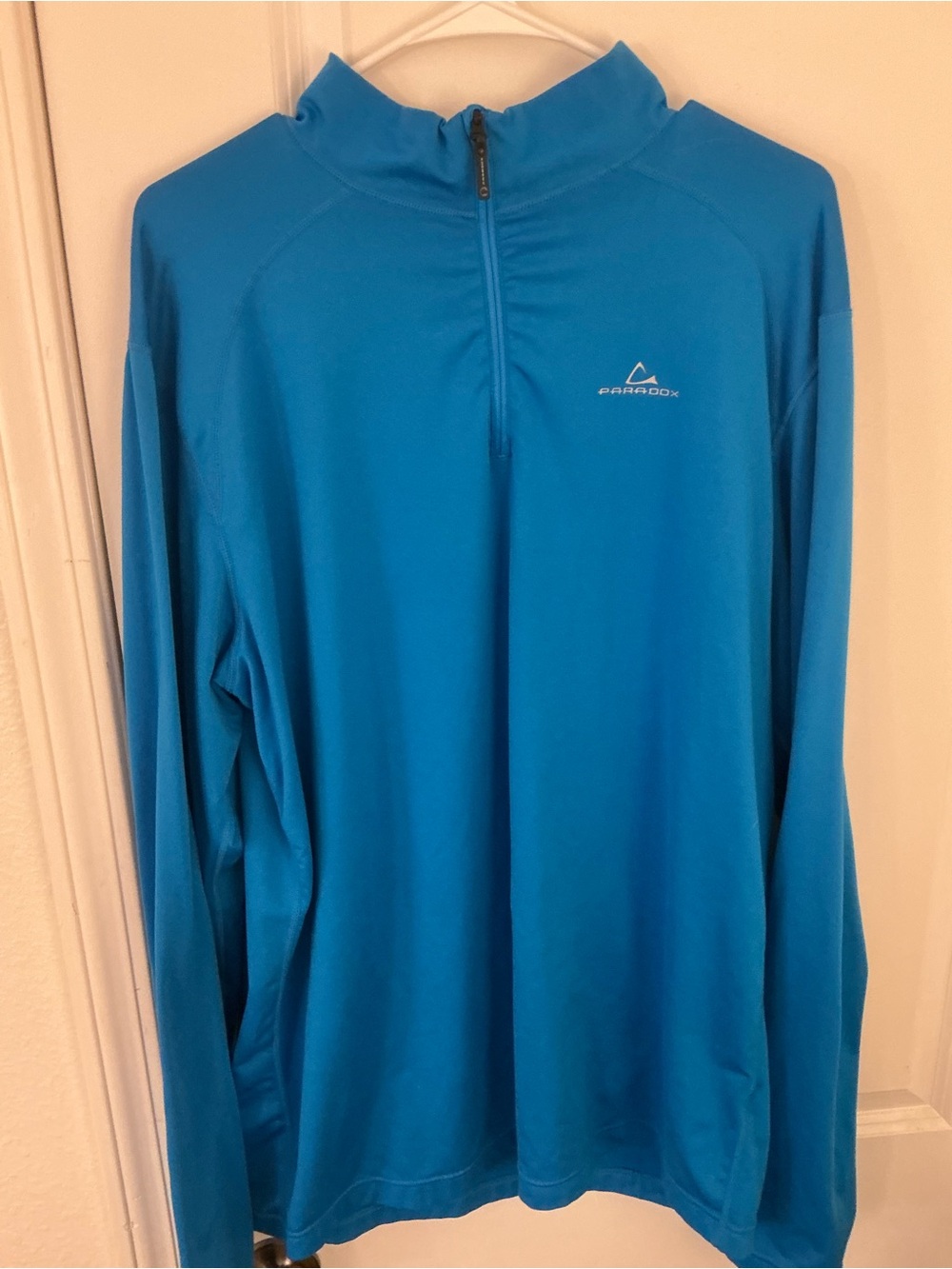 Paradox Men XL Blue Quarter Zip Performance Pullover